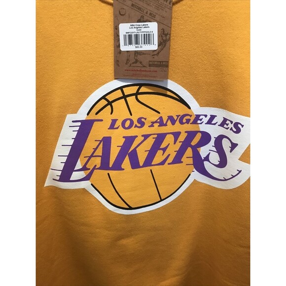 Mitchell & Ness Los Angeles Lakers Sweater Hardwood Classics Mens Size Small - Picture 7 of 9